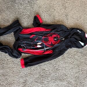 Black and Red Spider-Man Pajamas with hoodie